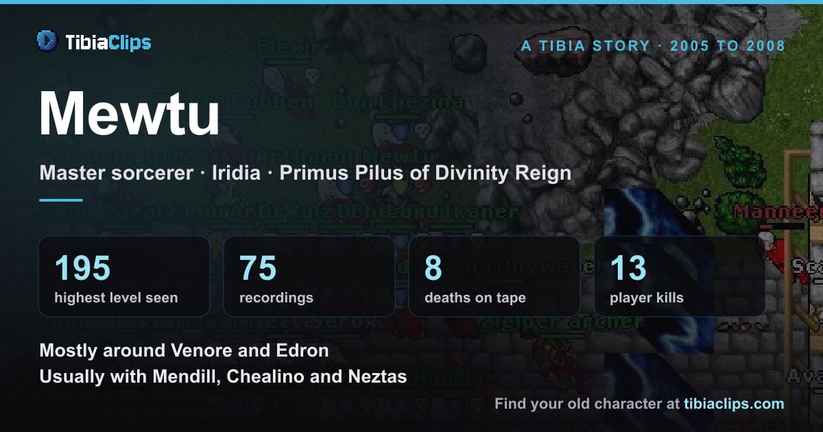 A Tibia story card