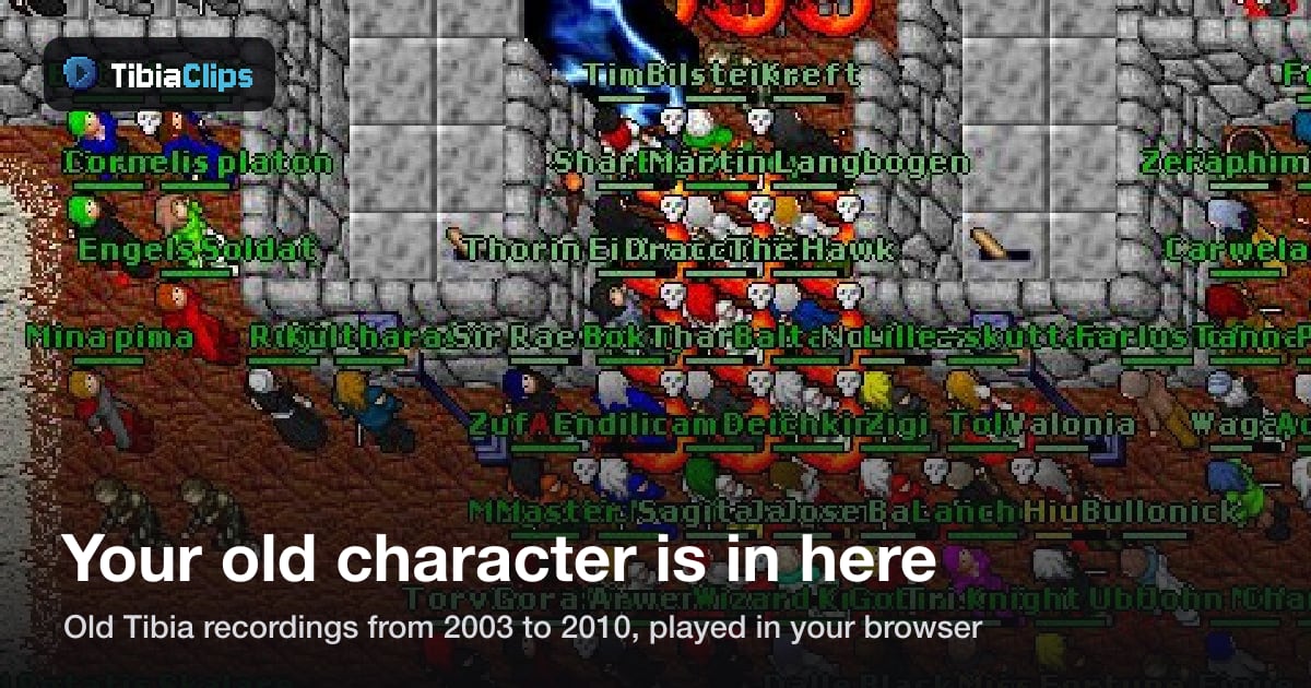 Silverlion's Tibia story card: Silverlion was caught on tape once, in 2007. A master sorcerer on Solera, seen at level 45. Deciding of Castlings. Mostly seen around Thais.